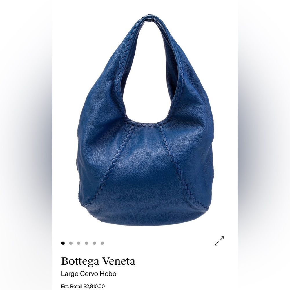 100% authentic Bottega Veneta Large Cervo Hobo